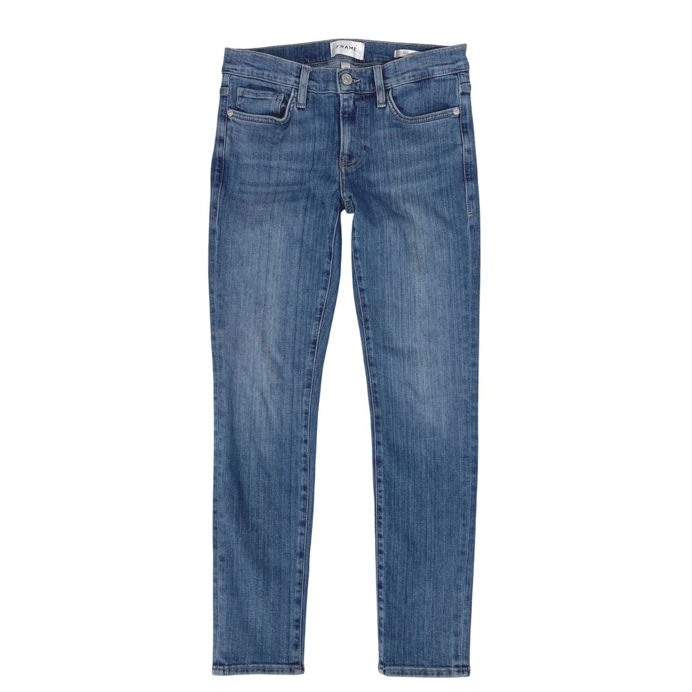 FRAME Le Garcon Straight Jeans 27 Low Rise 90s Y2K Casual Preppy Coastal Cowgirl